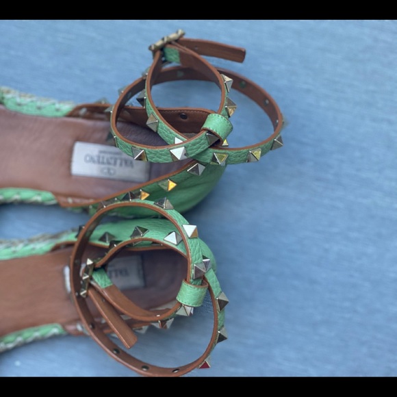 Valentino Espadrilles Rockstud 39 green - Picture 5 of 9